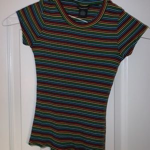 rainbow fitted t-shirt